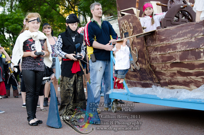 2011 Pirates in the Park had a pirate ship and sharks