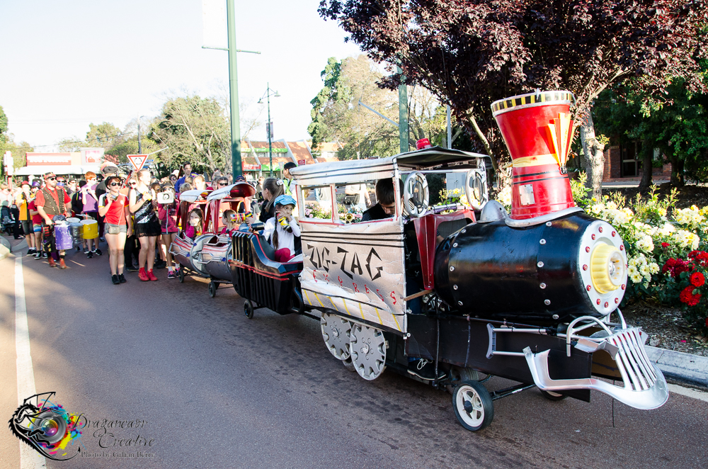 2015 Zig Zag Festival Parade Float-Lil Black Kettle- the Zig Zag Railway Train