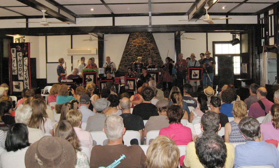 Chooks on Stage in the Fairbridge Club House  2013