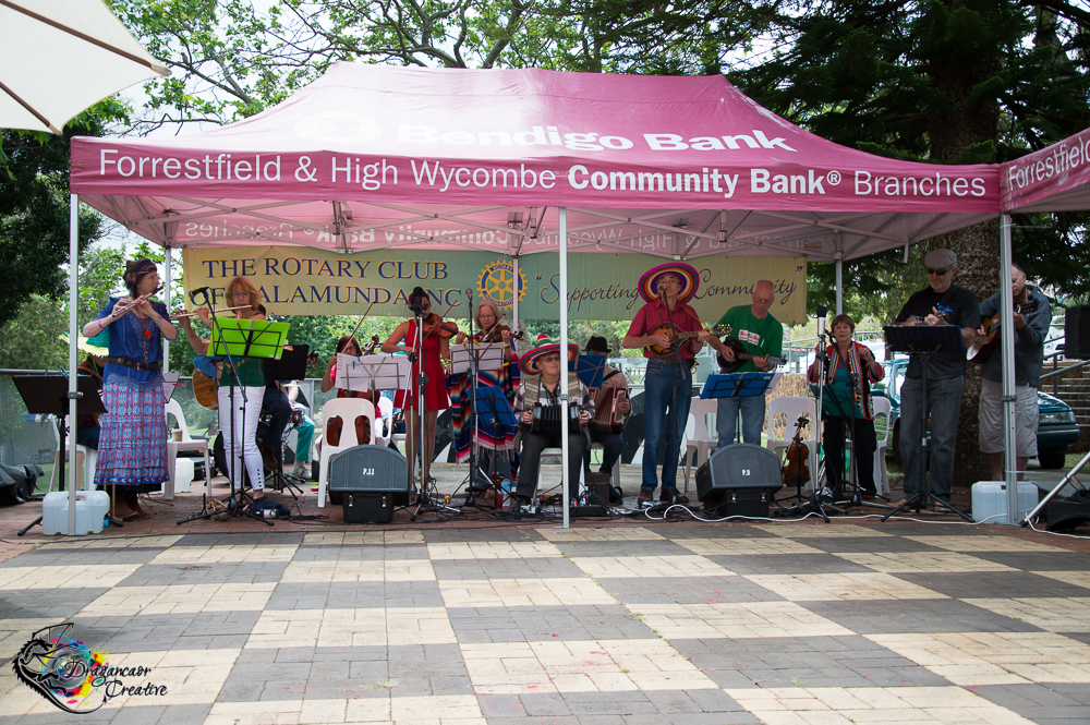 Black Chooks on the Rotary Checkerboard Stage 2014