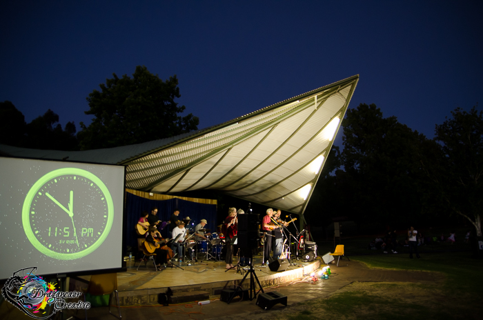 Stirk park soundshell stage New Year's Eve countdown