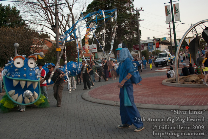 2009 Caterplosion float at the Gumnut Roundabout in Kalamunda