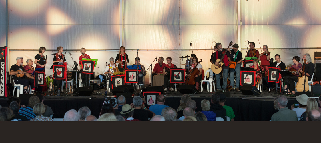 Black Chook Chutney on stage at Fairbright Festival 2015